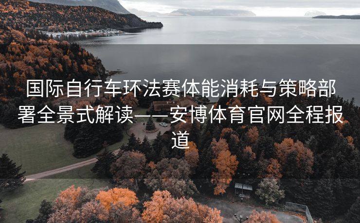 国际自行车环法赛体能消耗与策略部署全景式解读——安博体育官网全程报道