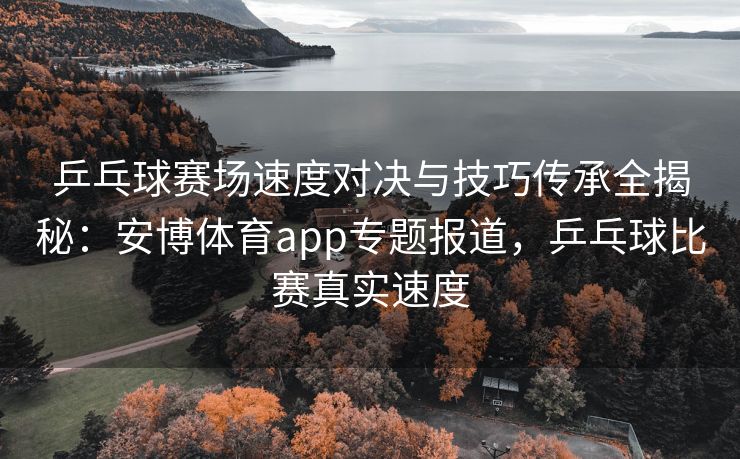 乒乓球赛场速度对决与技巧传承全揭秘：安博体育app专题报道，乒乓球比赛真实速度